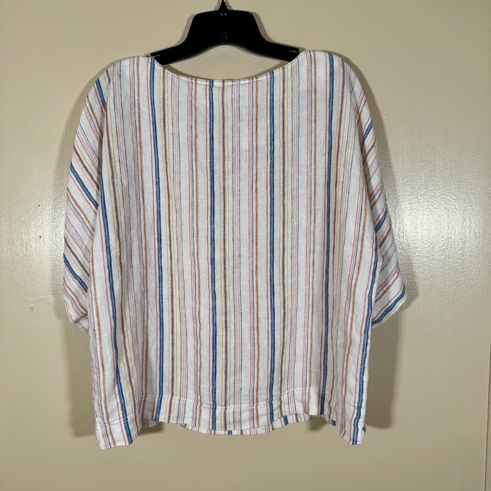 Trovata Birds of Paradis Cali Striped Blouse size Small - Picture 2 of 5
